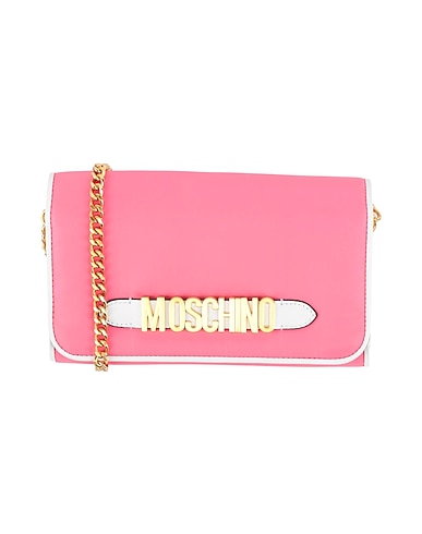 MOSCHINO Small Leather Goods Pink 100% Nylon, Leather