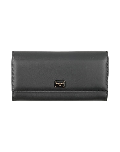 DOLCE&GABBANA Portafoglio Nero Pelle di vitello