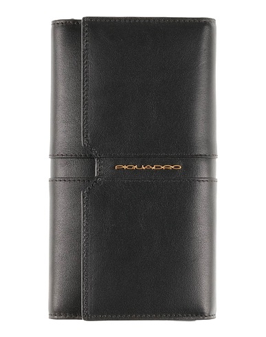 PIQUADRO Wallet Black Leather