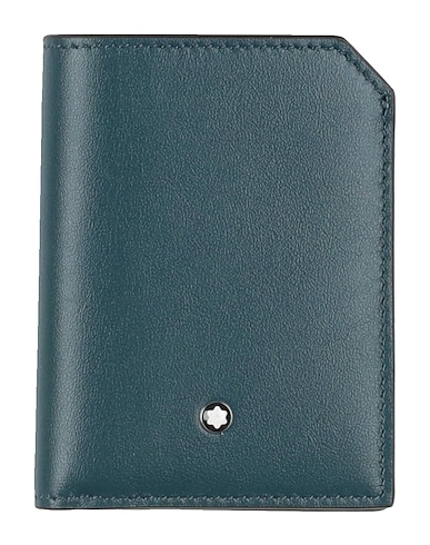 MONTBLANC Wallet Deep teal Leather