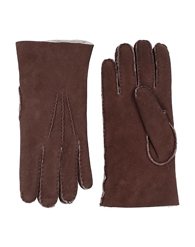 ELEVENTY Gloves PLATINUM Dark brown 100% Sheepskin