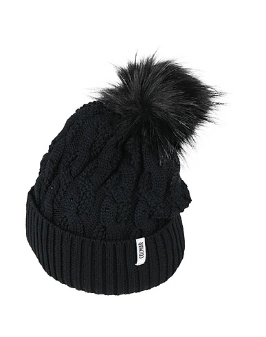 COLMAR Cappello Nero 100% Lana Vergine, Acrilico, Modacrilico