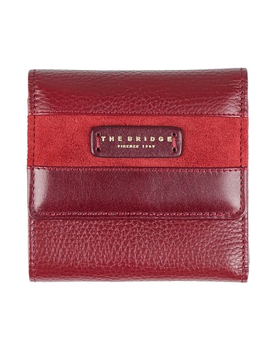 THE BRIDGE Brieftasche Bordeaux Leder