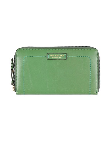 THE BRIDGE Wallet Military green Leather