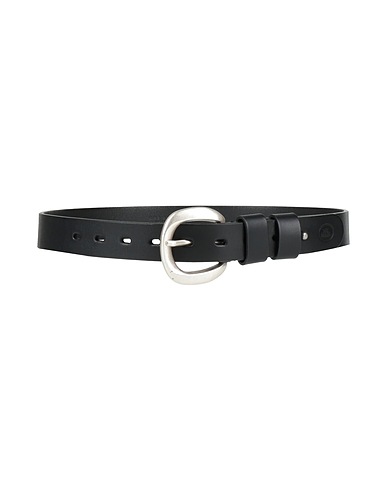 THE BRIDGE Regular belt Black Leather