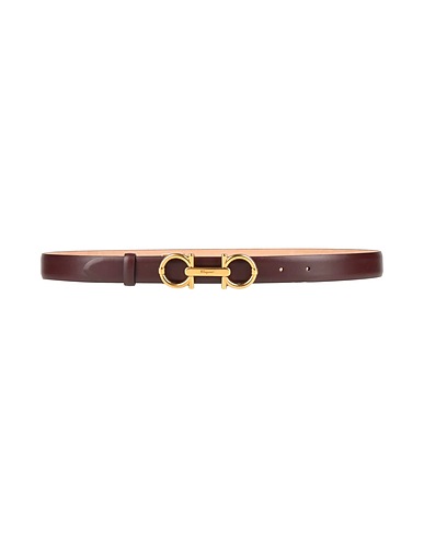 FERRAGAMO Regular belt Chocolate brown Leather