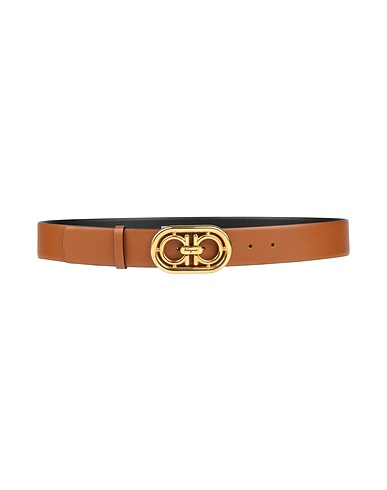 FERRAGAMO Regular belt Camel Calfskin