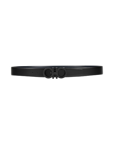 FERRAGAMO Ledergürtel Schwarz Kalbsleder