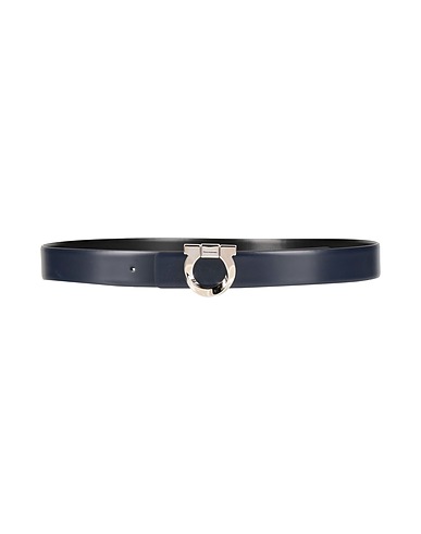 FERRAGAMO Ledergürtel Nachtblau Leder