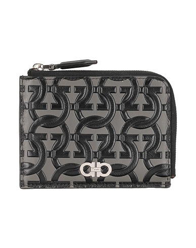 FERRAGAMO Кожаные аксессуары Серый Кожа