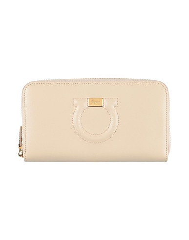FERRAGAMO Wallet Off white Leather