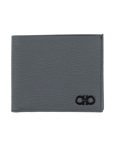 FERRAGAMO Wallet Charcoal Leather