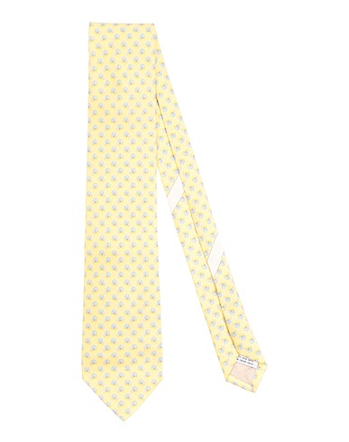 FERRAGAMO Ties and bow ties Yellow 100% Silk