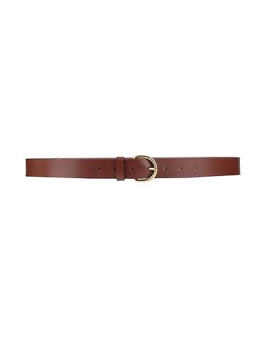 IL BISONTE Regular belt Brown Leather