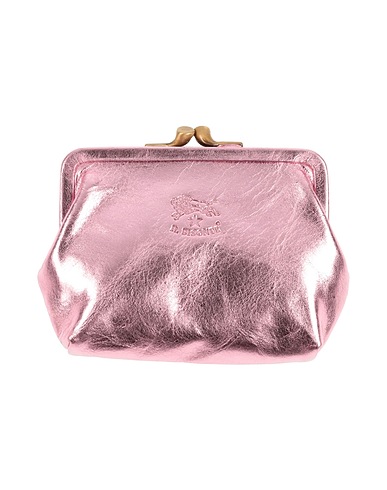 IL BISONTE Brieftasche Lila Leder