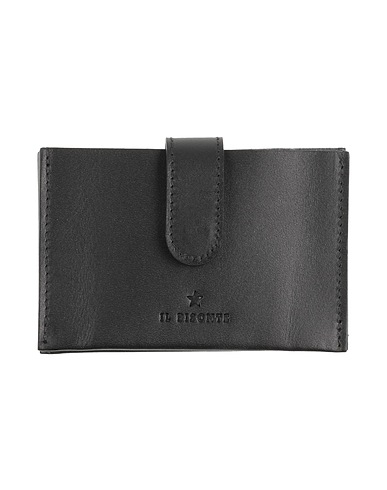 IL BISONTE Cardholder NERO Leather