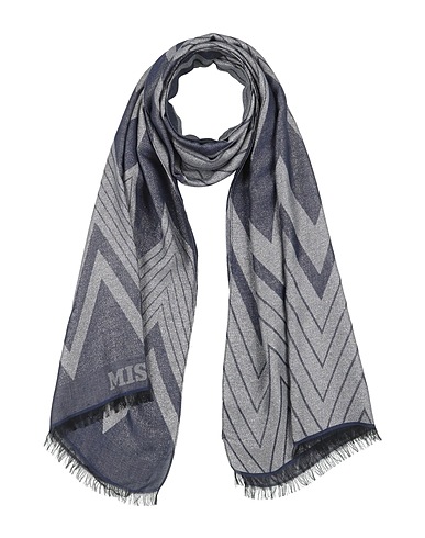 MISSONI Scarves and foulards Blue 54% Viscose, 32% Modal, 10% Polyester, 4% Polyamide