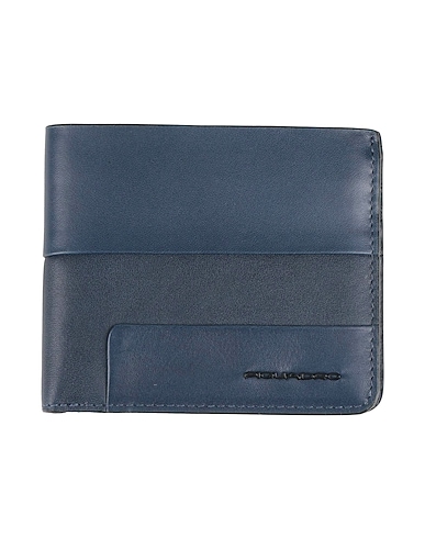 PIQUADRO Brieftasche Blau Rindsleder