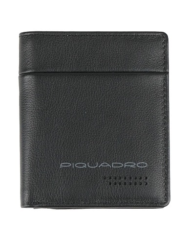PIQUADRO Wallet Black Leather