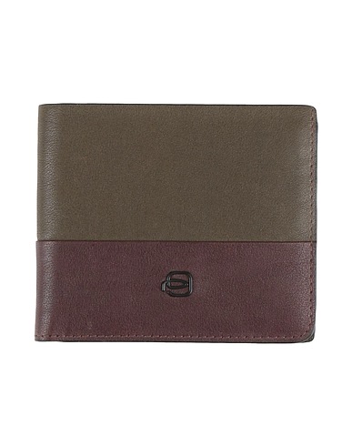PIQUADRO Wallet Dark brown Cow leather
