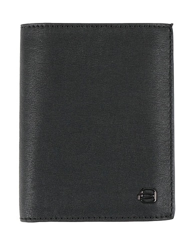 PIQUADRO Brieftasche Schwarz Rindsleder