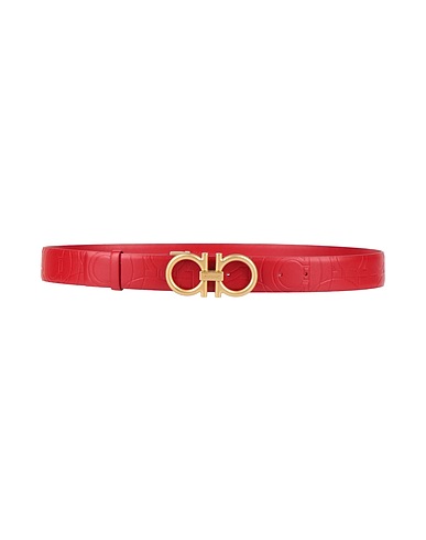 FERRAGAMO Regular belt Red Leather