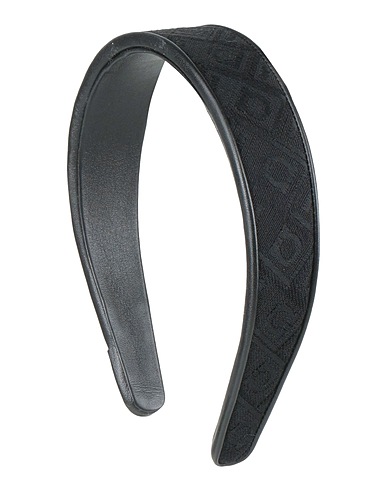 FERRAGAMO Hair accessory Black Textile fibers, Leather