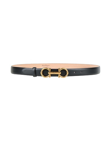 FERRAGAMO Regulärer Gürtel  Schwarz Kalbshaar