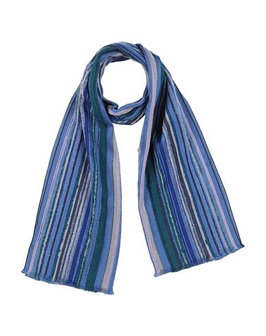 MISSONI Scarves and foulards Slate blue 43% Virgin Wool, 27% Synthetic fibers, 17% Viscose, 8% Mohair wool, 5% Silk