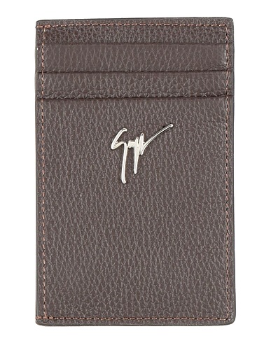 GIUSEPPE ZANOTTI Small Leather Goods Dark brown Leather