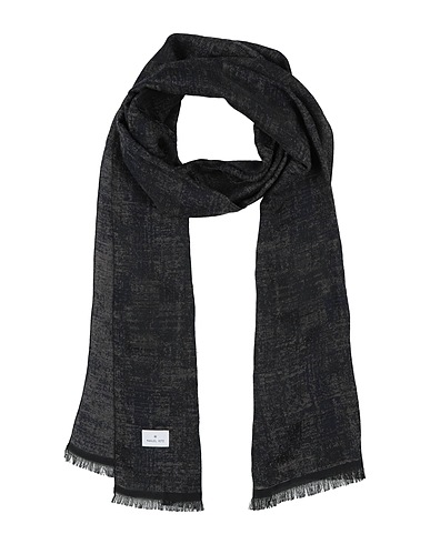 MANUEL RITZ Scarves and foulards Black 70% Cotton, 30% Polyester