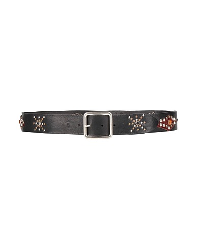 D'AMICO Leather belt Black Leather