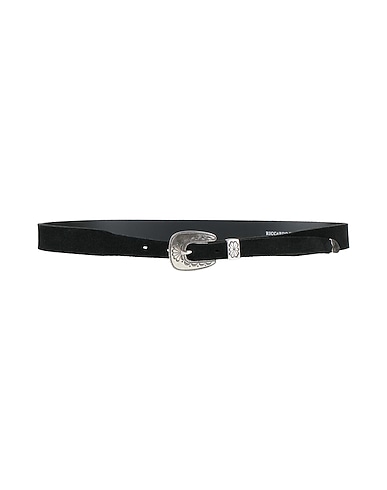 RICCARDO FORCONI Leather belt Black Leather