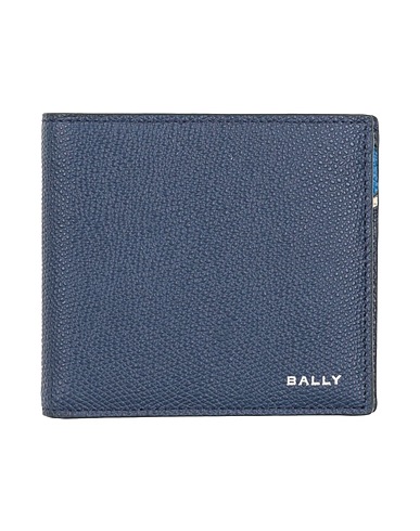 BALLY Wallet Blue Leather