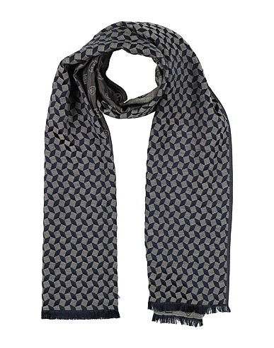 GIORGIO ARMANI Scarves and foulards Charcoal 59% Silk, 18% Virgin Wool, 18% Viscose, 5% Polyamide