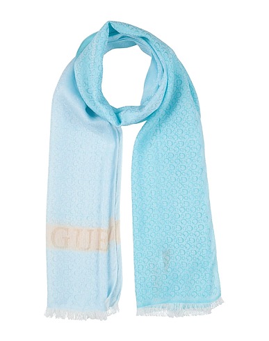 GUESS Sciarpe e foulard Azzurro 59% Viscosa, 41% Acetato