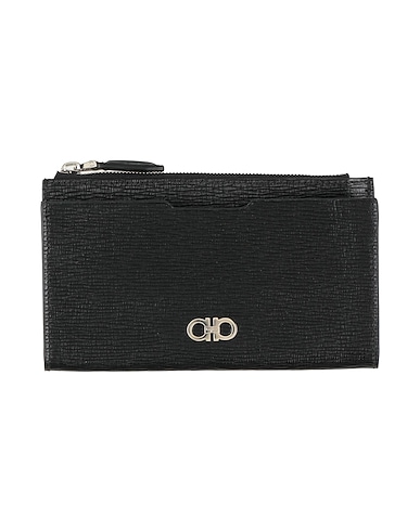 FERRAGAMO Wallet Black Calfskin