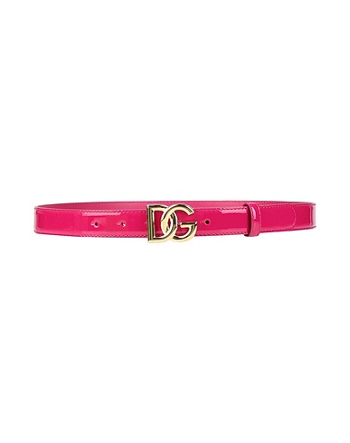 DOLCE&GABBANA Belts Magenta 100% Calfskin