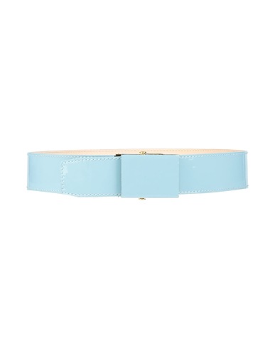 ROCHAS Regular belt Sky blue 100% Calfskin