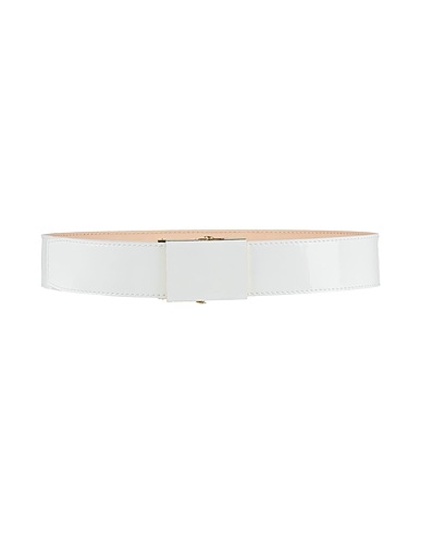 ROCHAS Regular belt White 100% Calfskin