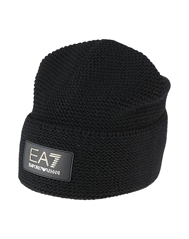 EA7 Hat Black 80% Recycled wool, 20% Polyamide