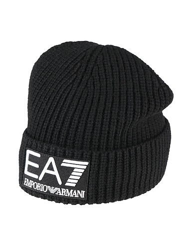 EA7 Hat Black 55% Wool, 26% Polyester, 19% Polyamide