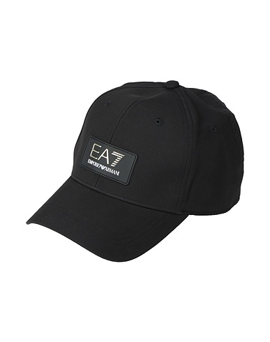 EA7 Hat Black 92% Polyester, 8% Elastane