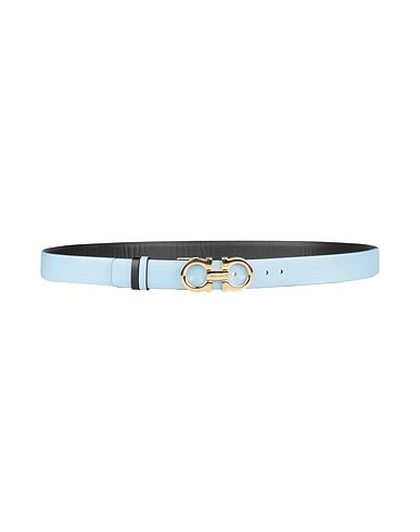 FERRAGAMO Belts Sky blue Calfskin