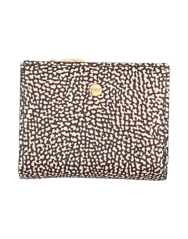BORBONESE Wallet Cream 100% Polyester, Leather