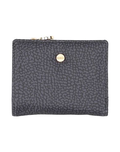 BORBONESE Wallet Charcoal 100% Polyester, Leather