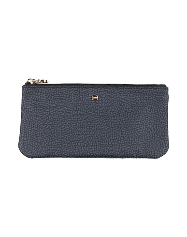 BORBONESE Bustina Antracite 100% Poliestere, Pelle