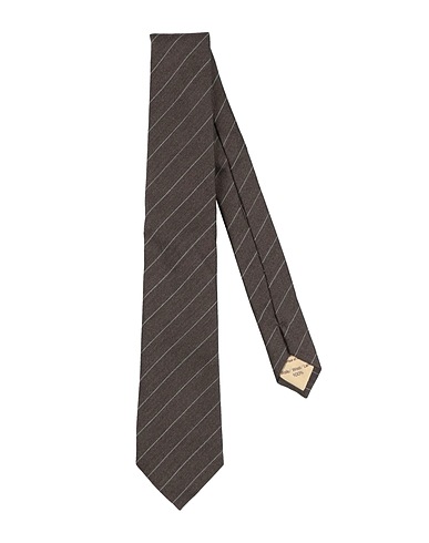 BLICK. Ties and bow ties Dark brown 100% Wool
