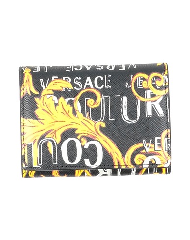 VERSACE JEANS COUTURE Wallet Black Leather