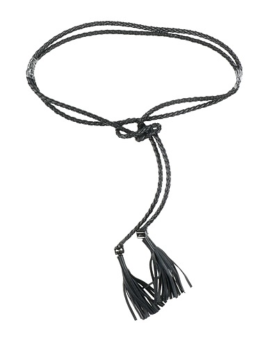 MAX MARA Thin belt Black Leather